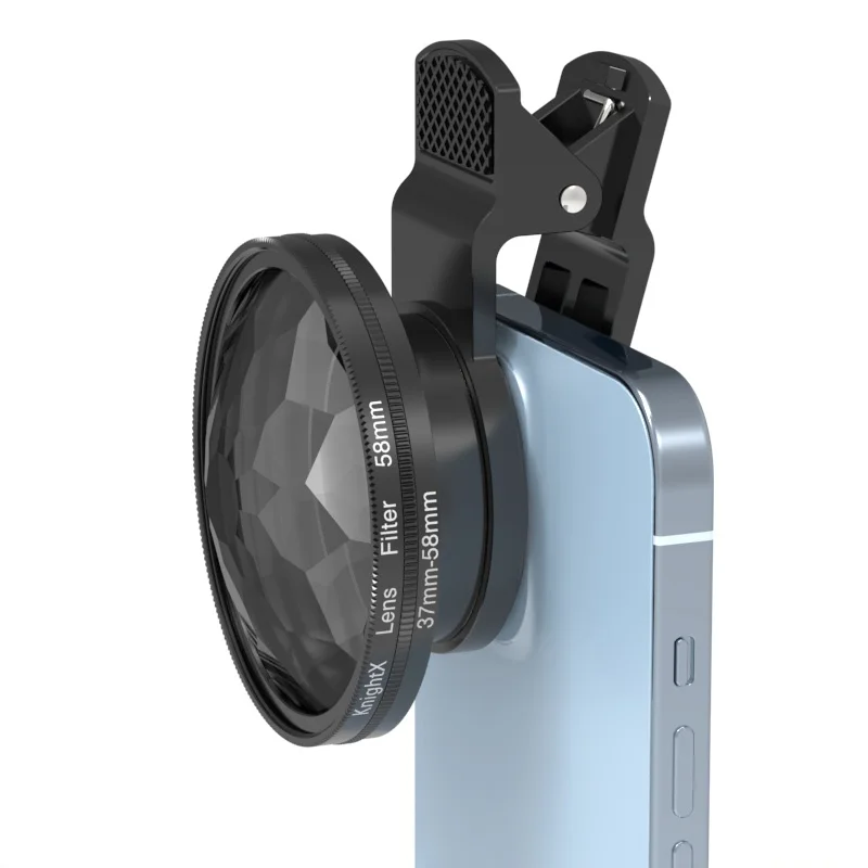 KnightX 58mm mobile phone Kaleidoscope Prism LENS Filter UV CPL ND