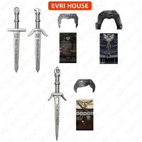 Video Games Mini Action Figures Bricks Geralt Ciri Movies Assembly Building Blocks Toys for Children FT03 FT04 1