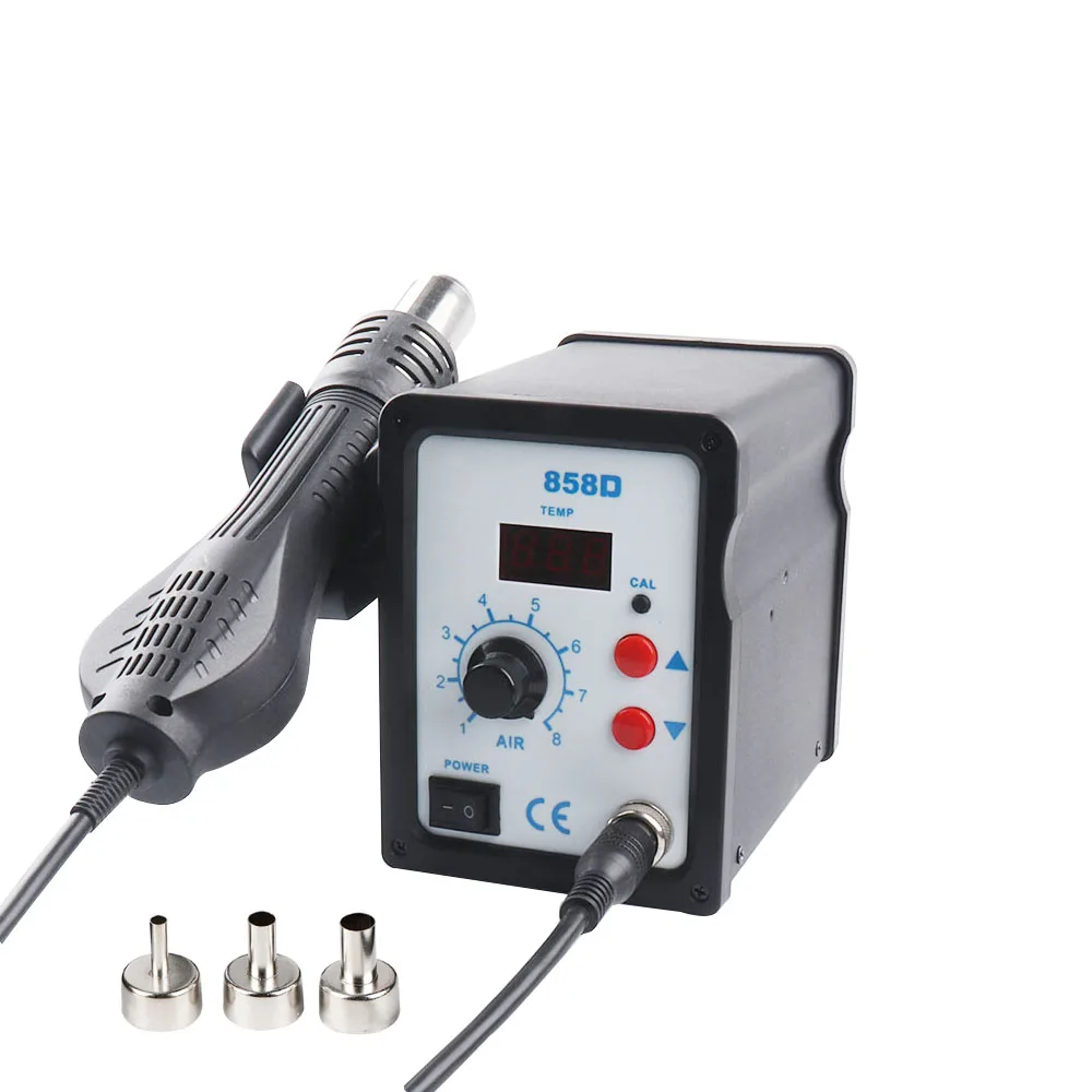 Hot Air Gun 858D BGA Rework Solder Station Blower Hair Dryer Hairdryer Soldering Heat Gun 220V 110V For SMD SMT Welding Repair 2