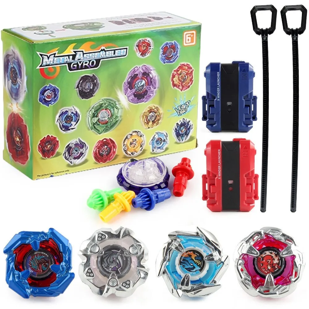 4PCS BX168-A10 BX Series Spinning Tops Burst Set Launcher Toys Gift