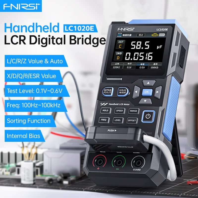FNIRST LC1020E LCR ESR メーター 抵抗・インダクタンス測定