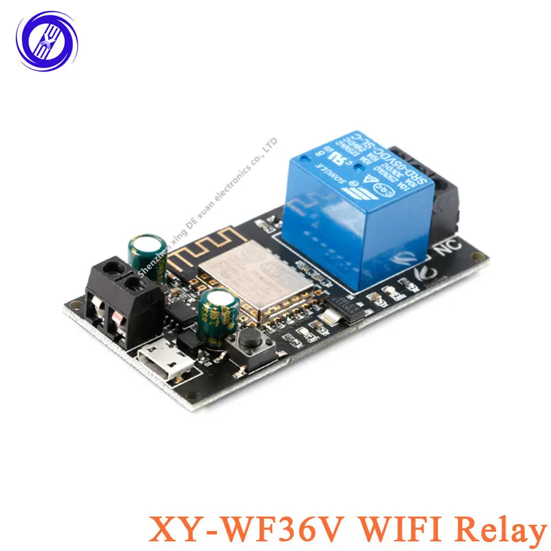 Xy-Wf36V Esp-12F Modulo Relè Di Controllo Wifi Dc6V ~ 36V Smart Home Phone App Xy Wf36V Telecomando Per Telefono Cellulare