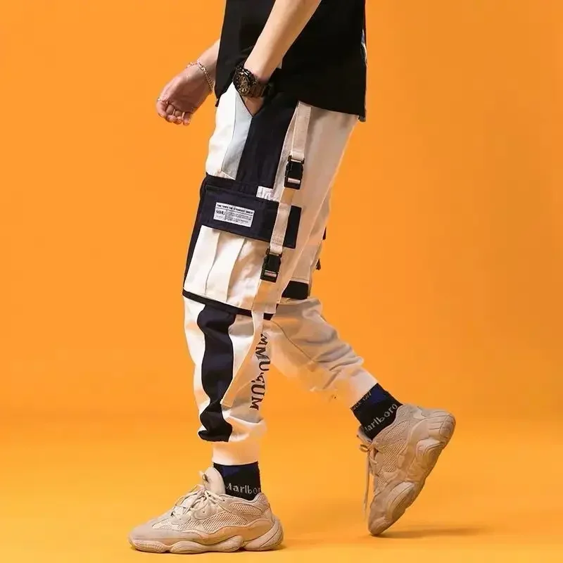 Streetwear Men's Multi Pockets Cargo Harem Pants Hip Hop Casual Male Track Pants Joggers Trousers Fashion Harajuku Men Casual Pants