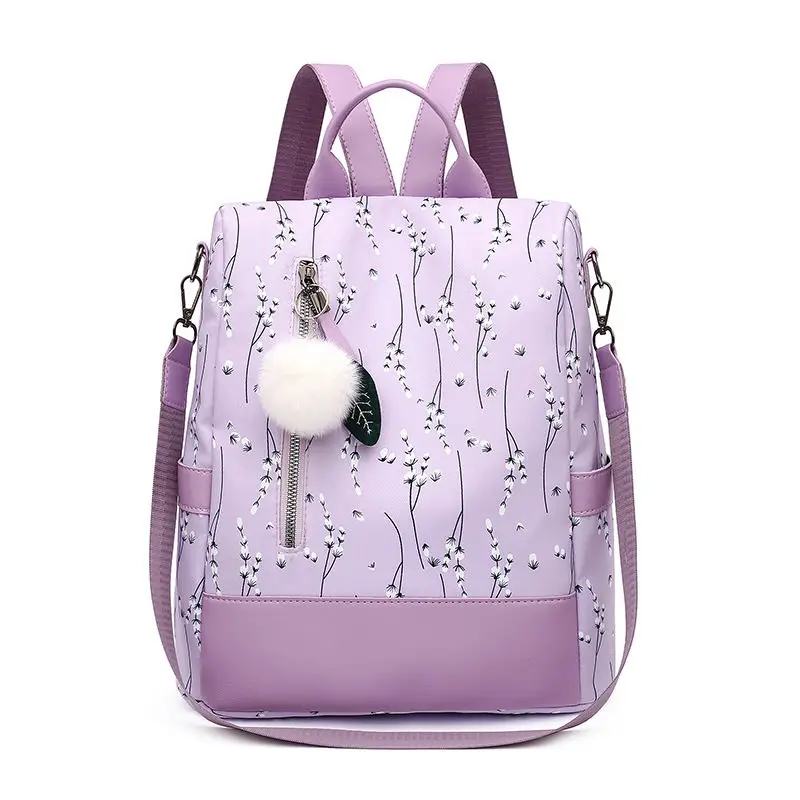 Fashion Flower Print Women Backpack Female Anti-theft Backpacks Casual Ladies School Bag High Quality Large Capacity Backpack 