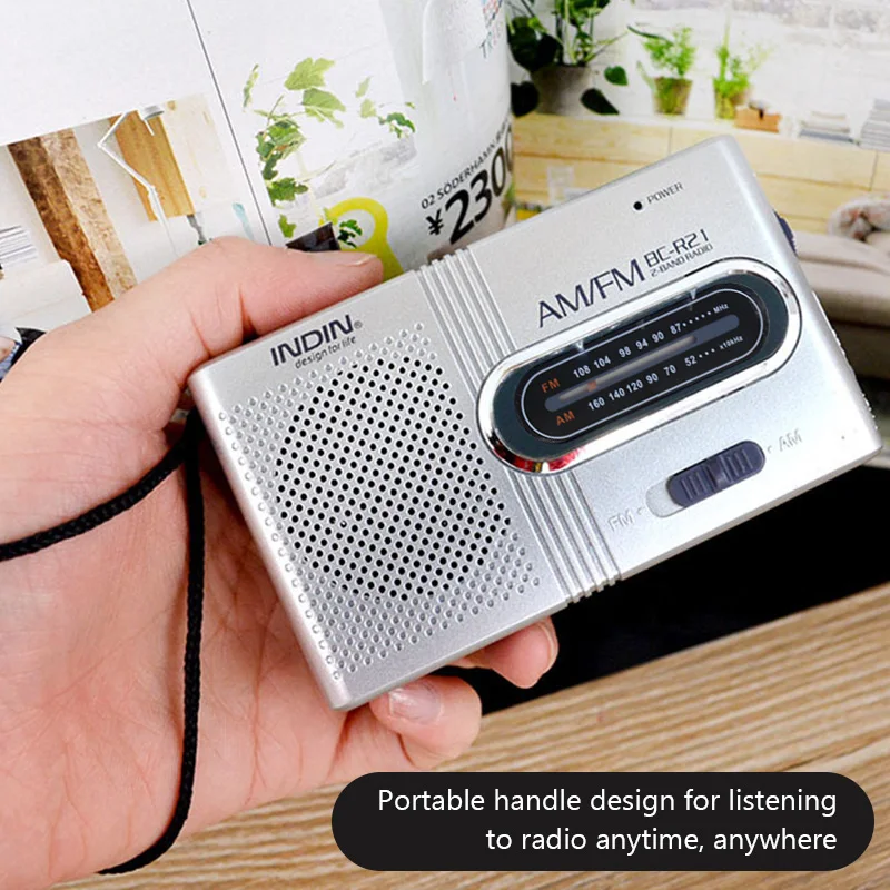 New Portable Elderly Pocket Mini Radio with Built-in Speaker – Full Band AM/FM, Long Battery Life, Strong Signal for Outdoor Sports 4