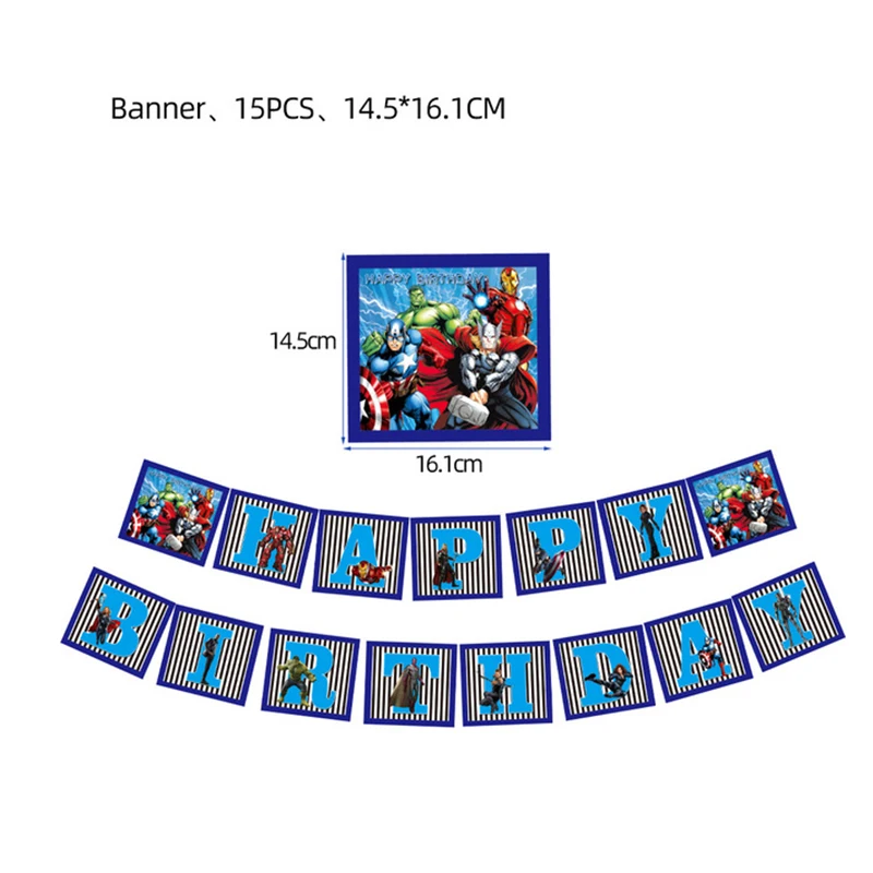 Рисунок 6 - Украшение для вечеринки в честь Дня Рождения Мстителей