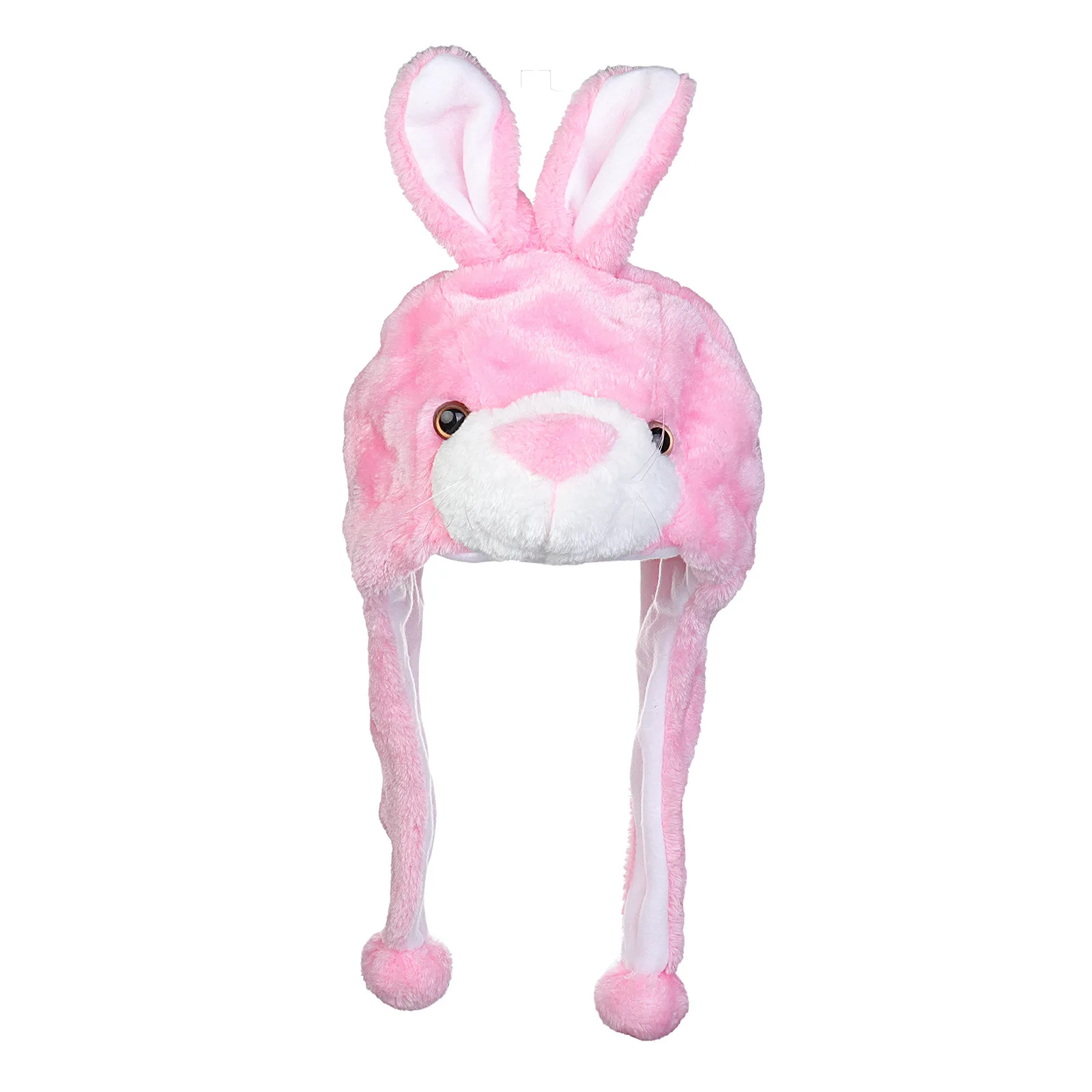 Women's Movable Bunny Ears Hats For Girls Skullies Beanies Children Winter Plush Warm Rabbit Hat With Earflaps Hare Ears Bonnet true religion skully hat Skullies & Beanies