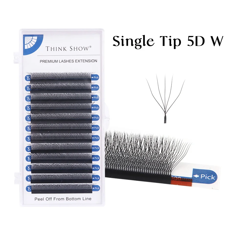 

5D W Shape Easy Fanning Eyelashes Extensions 0.07mm B/C/D/CC Curl High Quality Natural Soft False Eyelashes