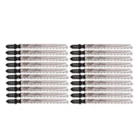 T101B T-Shank Jigsaw Blades Set, Pack of 20, 4 Inch 10 TPI HCS, Clean Precise Straight Cuts in Wood and PVC 1