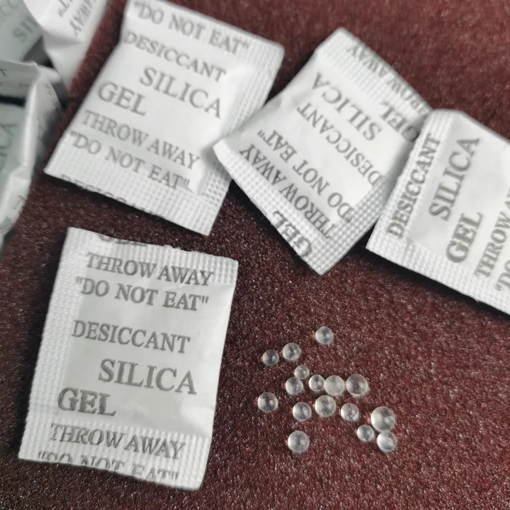 1g 50/100/200/500 packs Non Toxic nonwovens Silica Gel Desiccant Damp Kitchen Room Living Moisture Dehumidifier Absorber Bag 4