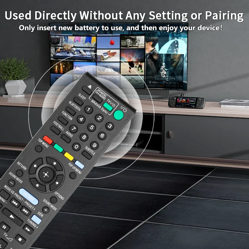 Sony Hdr Telecomando RM-ADP090 Per Sistemi AV Sony - Compatibile Con BDV- E2100, E3100, E4100 | Nuovo, Senza Batterie Telecomando Sony BDV-E2100 - Foto 10