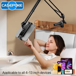CASEPOKE Tablet Holder for Bed 360° Rotating Phone Mount Desktop Stand for iPad Xiaomi Lenovo Samsung Accessories Folding Stand