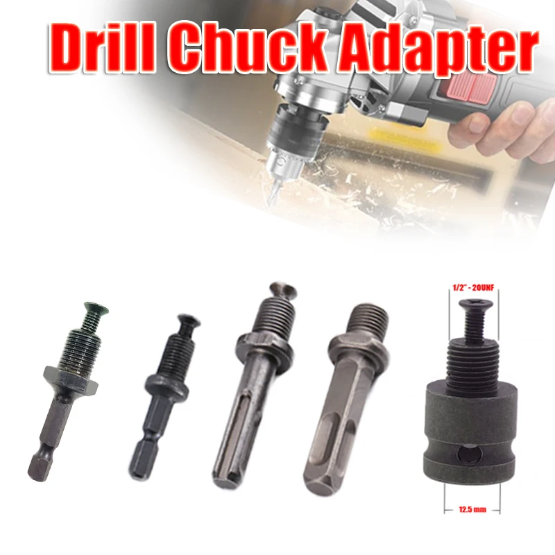 SDS Plus Drill Chuck Adapter Convert Impact Wrench / Hammer Drill