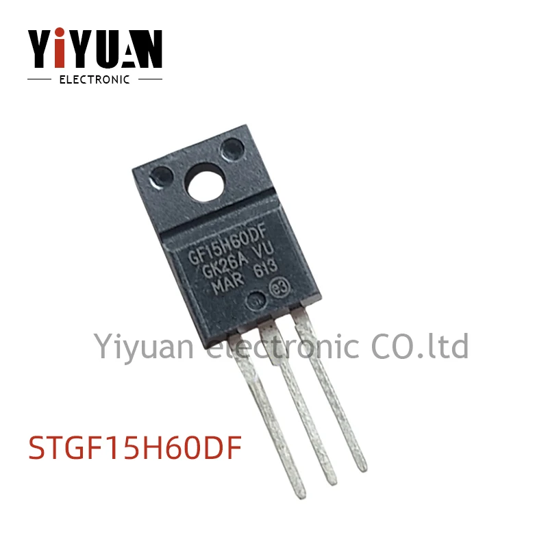 

10PCS NEW STGF15H60DF GF15H60DF TO-220F IGBT tube/module