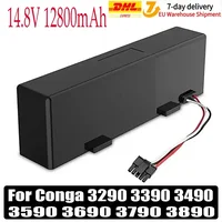 Original Rechargeable battery For Conga 3290 3390 3490 3590 3690 3790 3890 Sweeping Mopping Robot 14.8V 12800mah Vacuum Cleaner 1