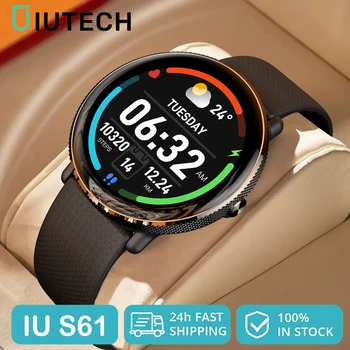 IUTECH S61 Smart Watch Men 1.43 Inch Bluetooth Calling Smart Watch Waterproof 100+Sports Health Smartwatch Women Men Watches