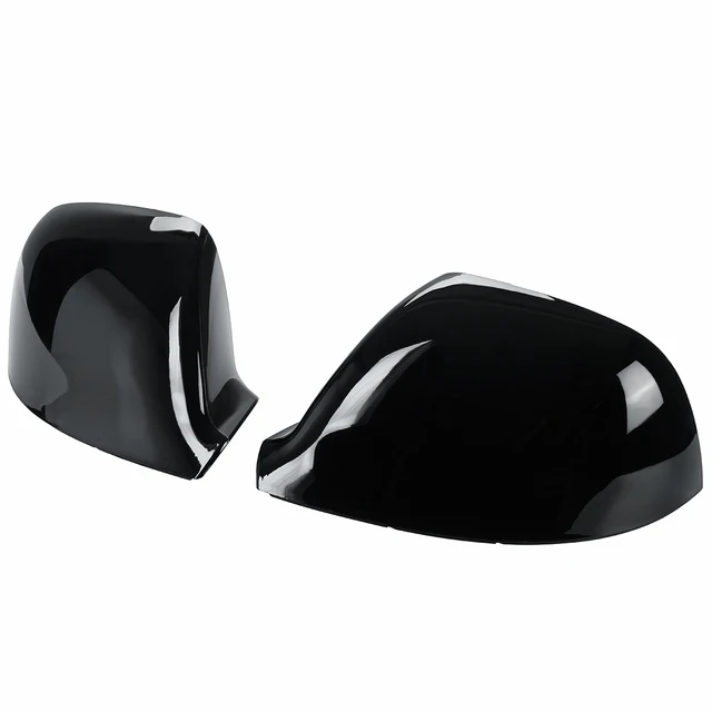Coques Rétroviseur VW T5 T6 Transporter Caravelle - Paire Gauche+droite, Noir, Compatible 2010-2021 (selon Modèle)