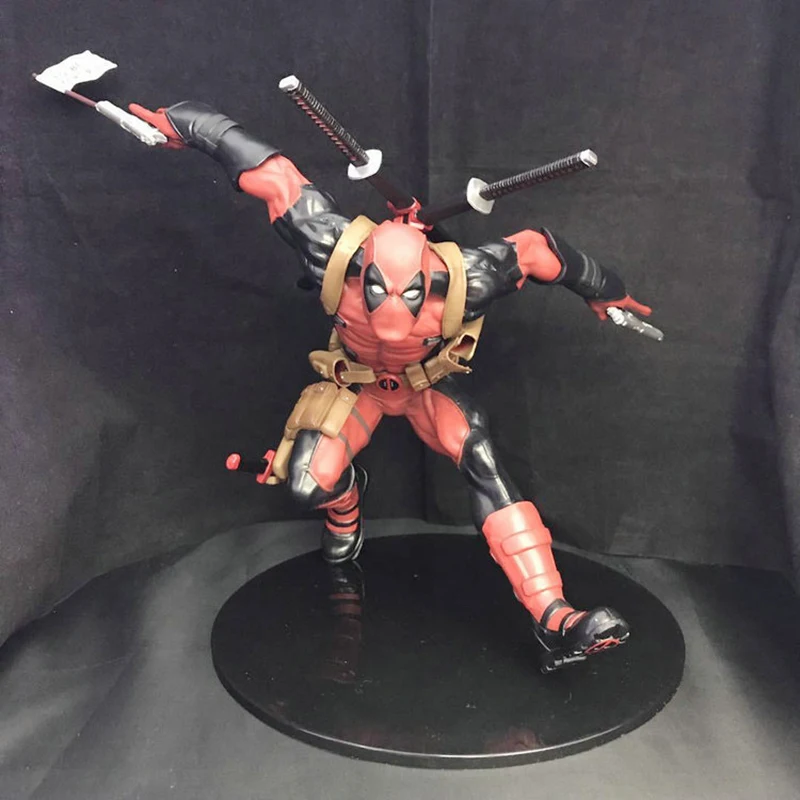 

New Marvel X-Force Movie Anime Running Deadpool Character Character Handpiece PVC Sculpture Series 23CM Model Toys Gift HotToys