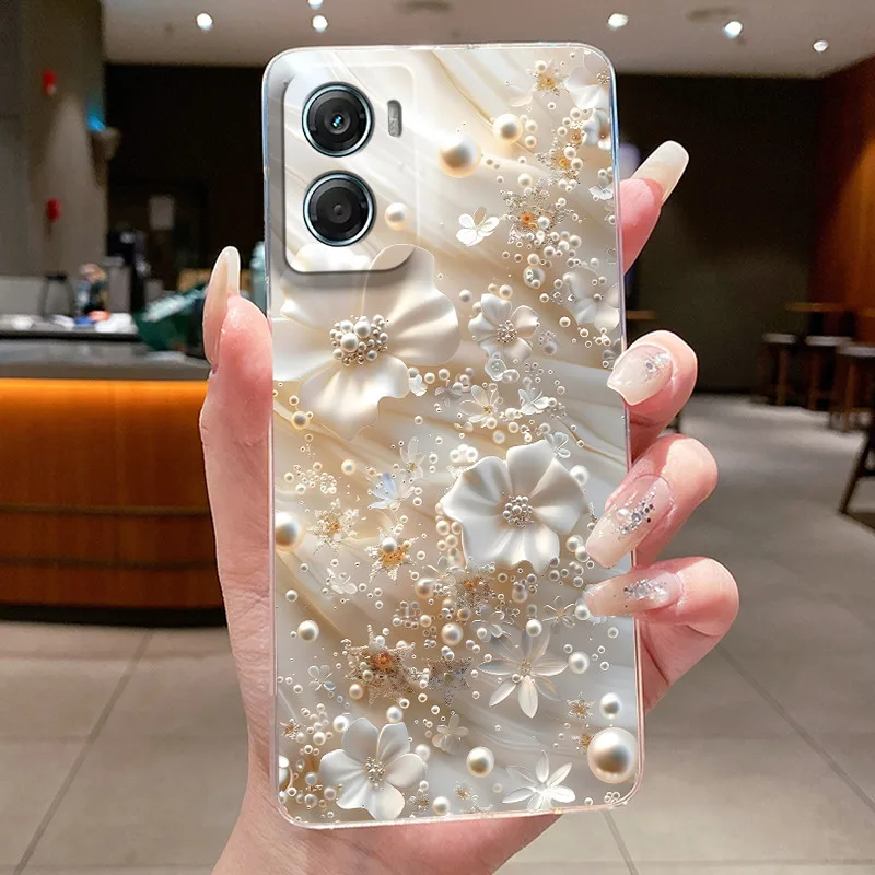 Fashion Butterfly Flower Phone Case - Soft TPU Silicone Back Bumper Etui