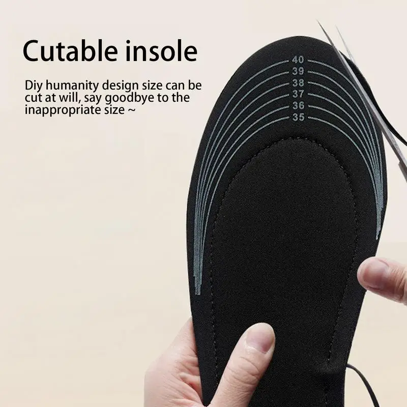 Vyhřívaná insoles elektrický vyhřívaná boty boty vloží tepelný insoles elektrický noha teplejší insoles zima noha warmers pro outdoorové