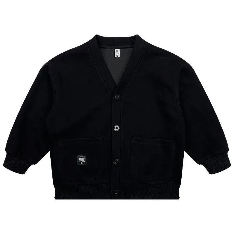 Baby Boys Cardigan Jackets Spring Autumn Soft Casual Coats Fashion Kids Children Brithday Clothes Tops Costume 2-12Y
