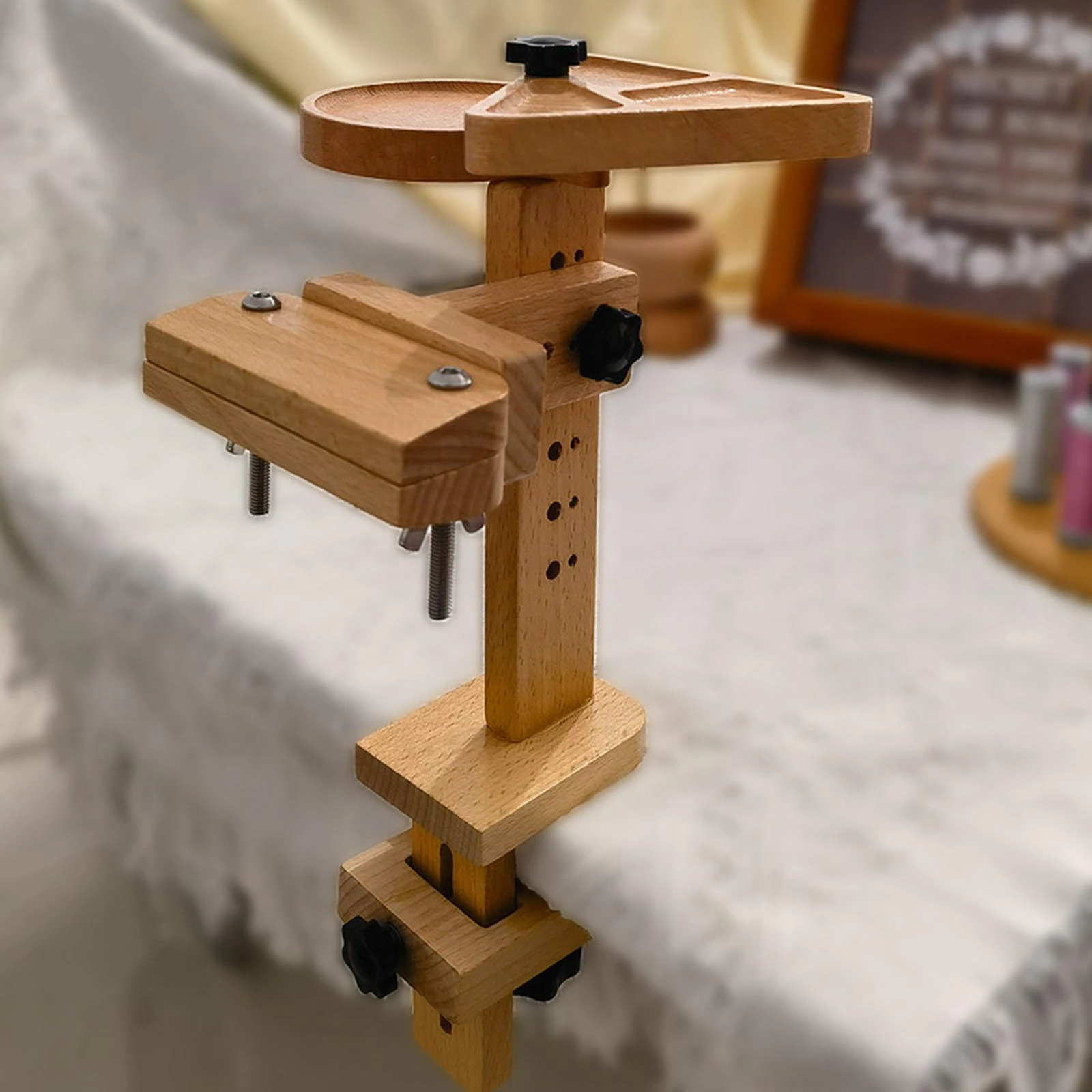 Embroidery Hoop Holder With Table Clamp Stand 360 Degree Frame Stand