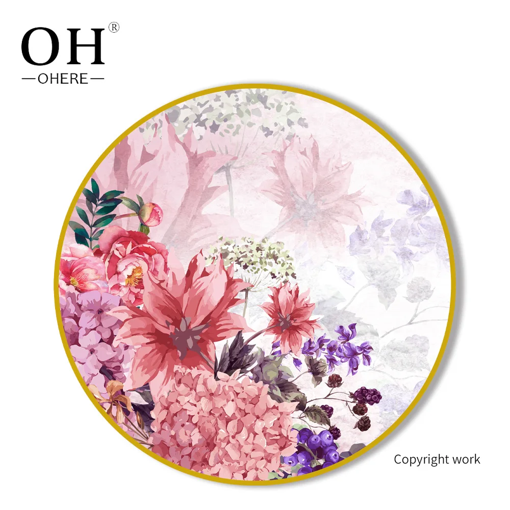 

Elegant Wind Flower Love Bone China Plate Phnom Penh round Plate Western Food Candy Pastry Cutlery Plate