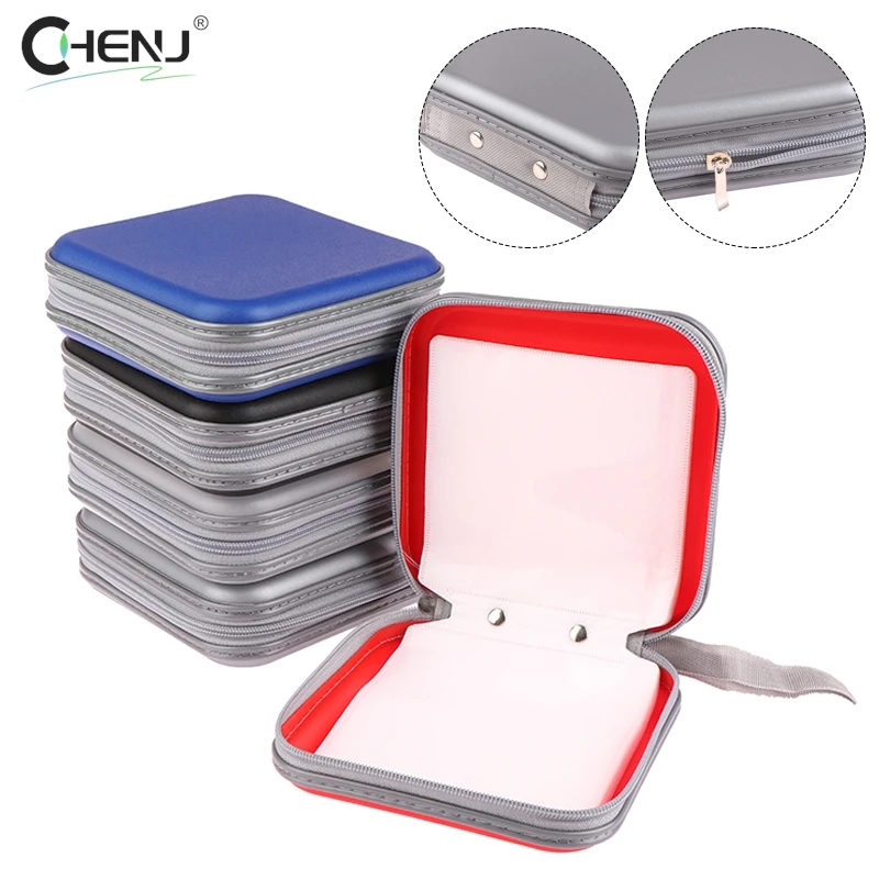 휴대용 방수 압축 CD 패키지, 가정 사무실 및 자동차 보관용 CD 포장 상자, 1PC, 40 디스크 용량