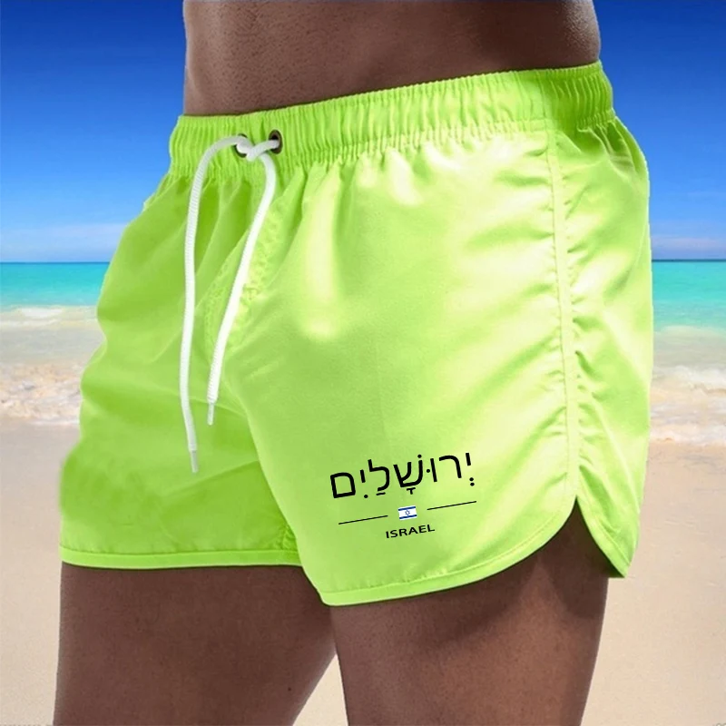 Summer Hot Sales Swim Shorts Mens Beach Shorts Men Loose Comfortable Style Daily Bathing Suit Man Ventilate Gym Clothing Seaside 5