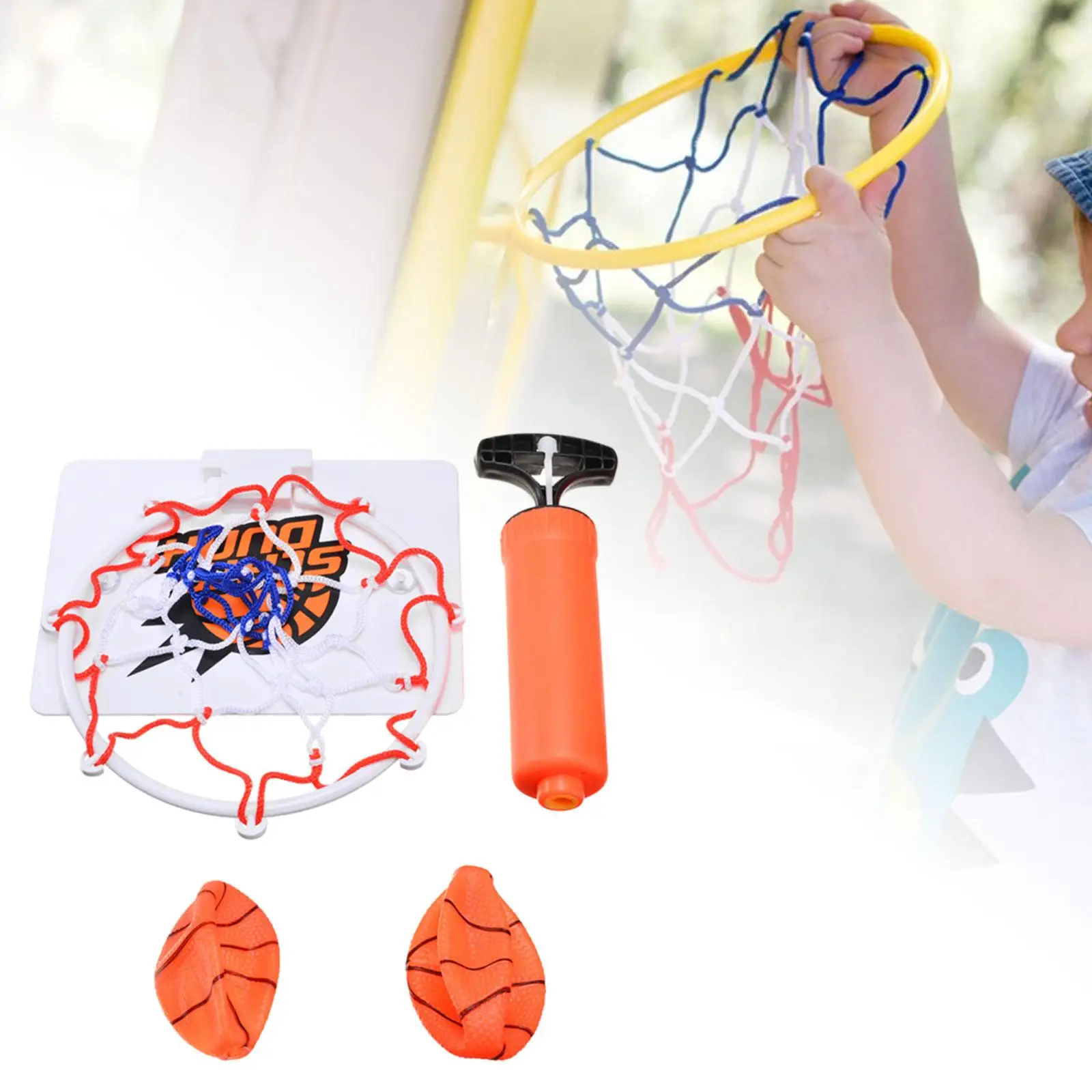 Mini Basketball Hoop Set Hanging Basketball Frame Parent Child Interactive Wall Basketball Board for Wall Indoor New Year Gifts