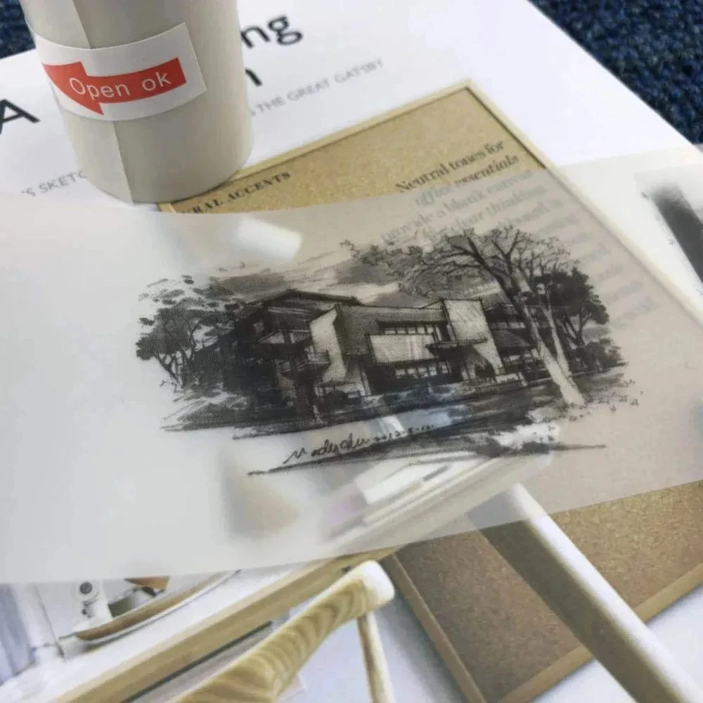 Transparent Self-Adhesive Thermal Paper - 57x25mm for Micro Thermal Printers