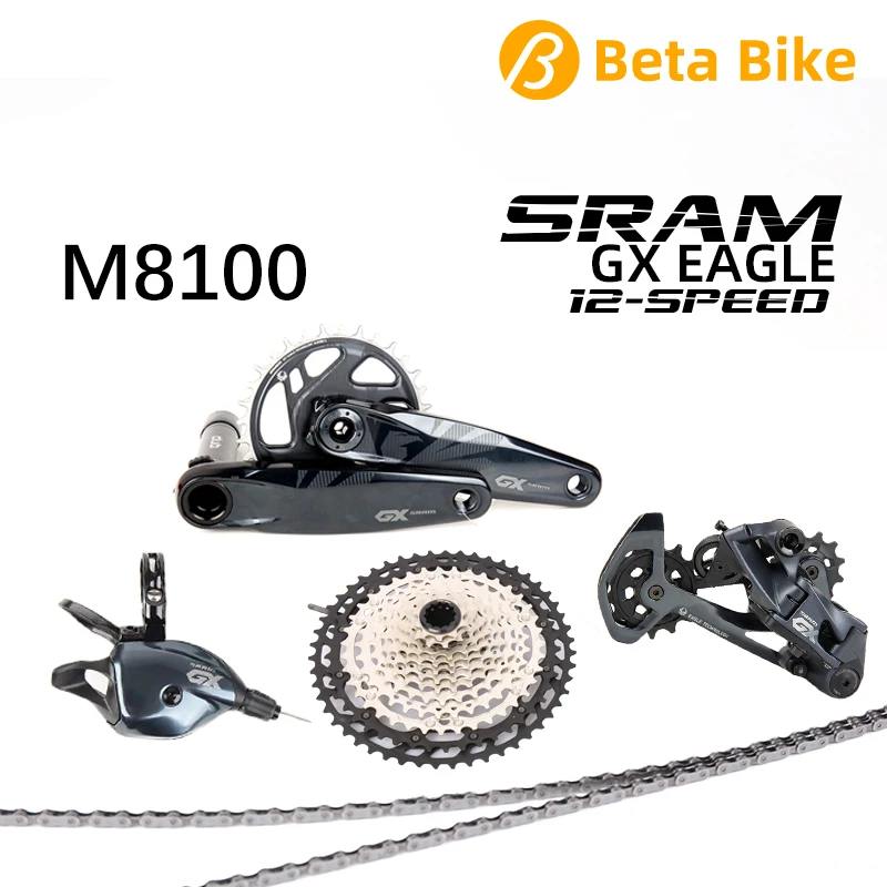 

SRAM GX Eagle MTB Bike Groupset 12-SPEED Crankset 10-52T XD Cassette Chain XTM8100 Shifter Rear Derailleur Bicycle Accessories