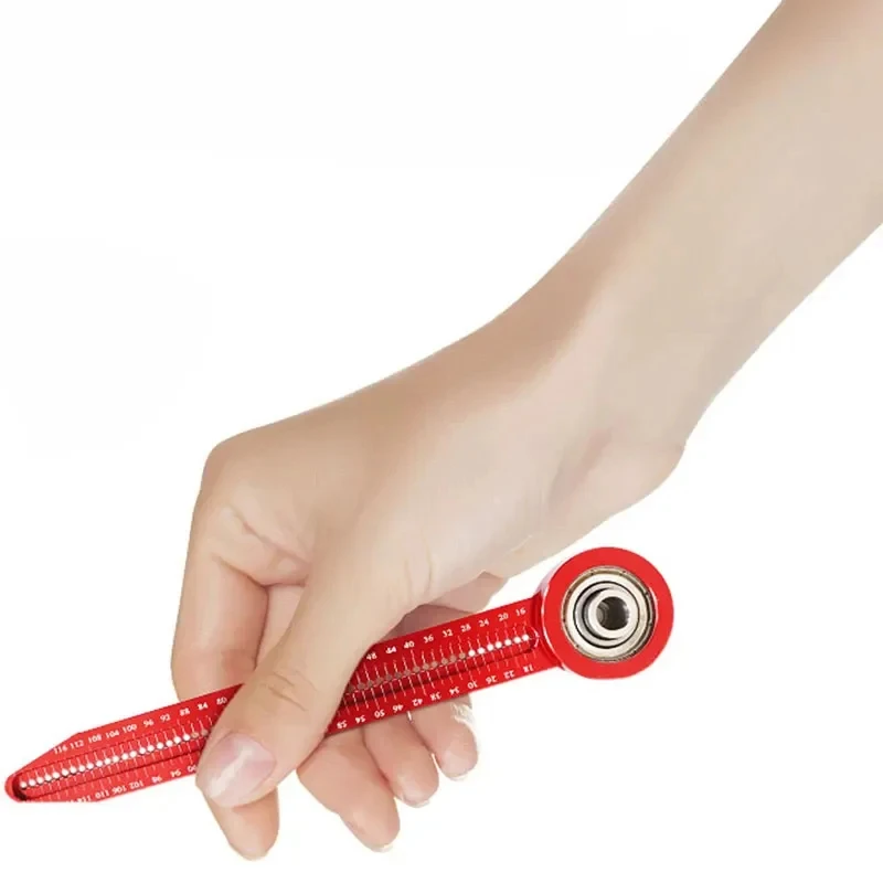 Woodworking Scribe Gauge Compass Hole Ruler Precision Marking Measurement Tool