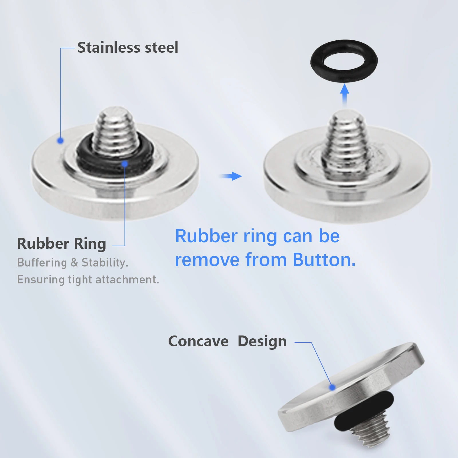 Exquisite Metal Concave Shutter Release Button for Fujifilm X100VI X100V X-T5 X-T4 X-T3 X-T30 X- X-T20 X-PRO3 X-E4 X-E3 Silver