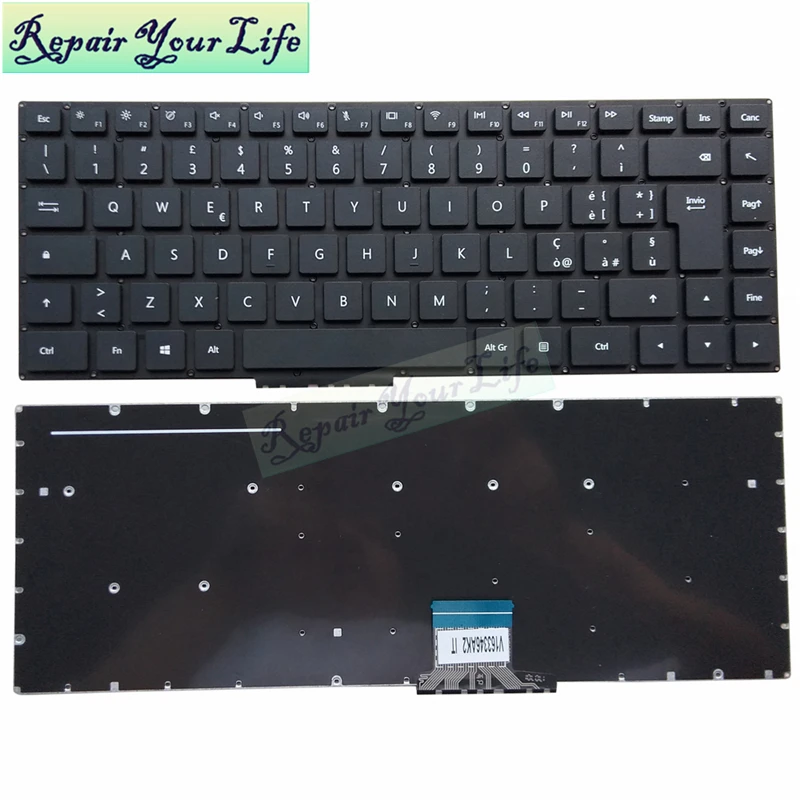 Alemanha Italiano Espanhol us Inglês Teclado Laptop para Huawei Matebook d Mrc-w50r Mrc-w60 Pl-w29 Nsk330sq 9z.ne7sq.001 Original