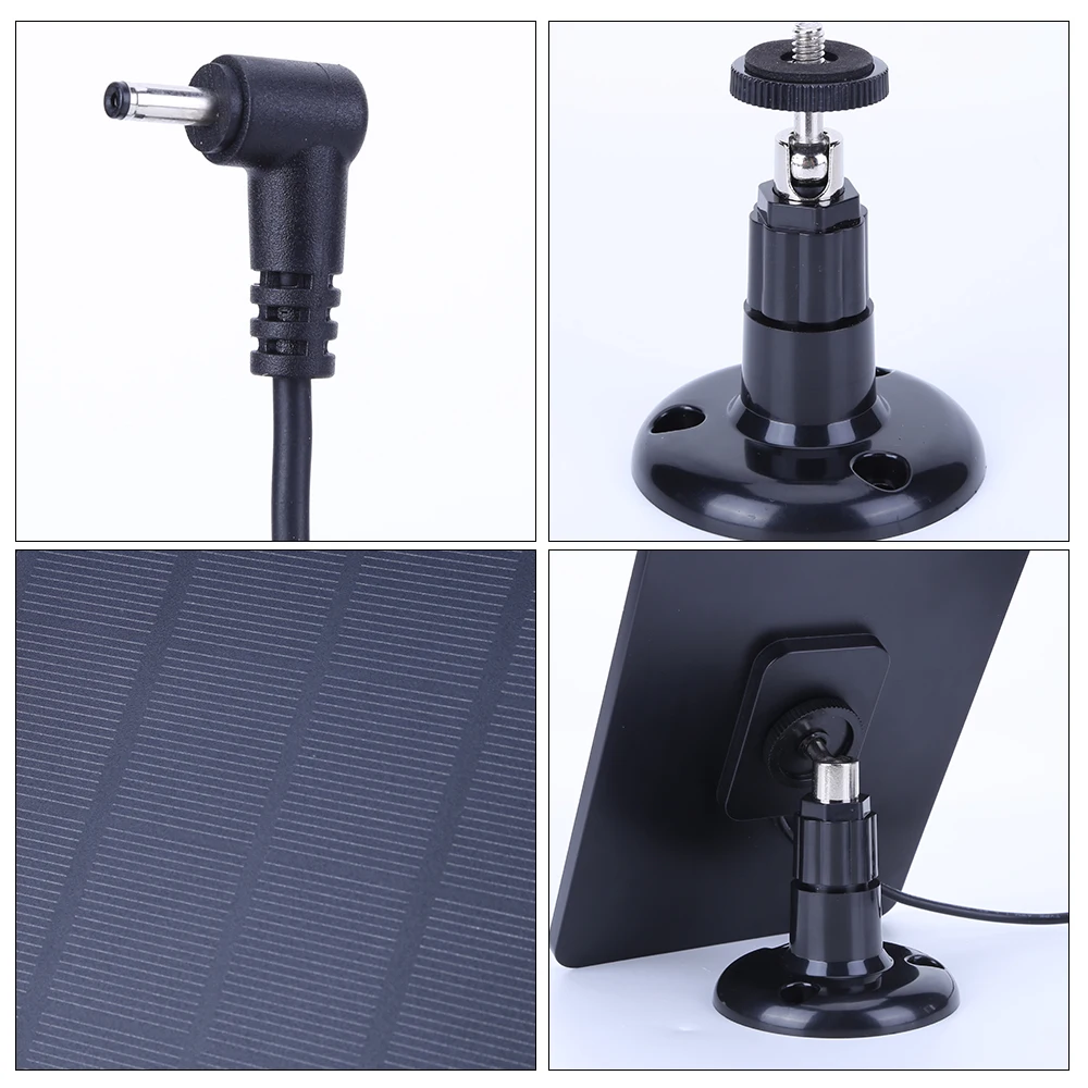 4W 5V Solar Battery Charger Waterproof Adjustable Wall Mount Bracket with 9.8FT Charging Cable for Ring Stick Up&Spotlight Cam