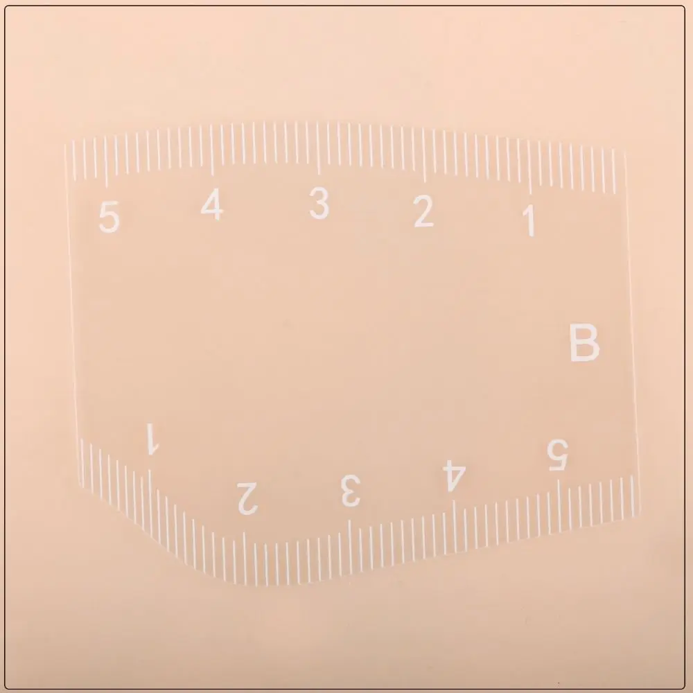 5개입 빠른 눈썹 디자인 자 PVC 재사용 가능 눈썹 문신 매핑 자 초보자용 쉐이핑 마이크로블레이딩 매핑 도구