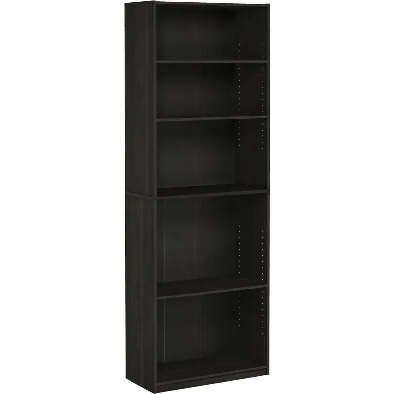 

Simply Home 5-Shelf Bookcase 5-Tier Espresso