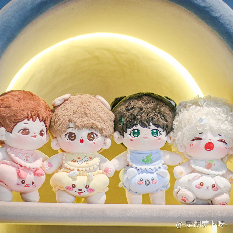 

2pc Handmade No Attributes 15 /20 /40cm Cute Piggy Bunny Puppy Koala Bib Saliva Towel Bread Pants Doll Clothes Outfits Suit