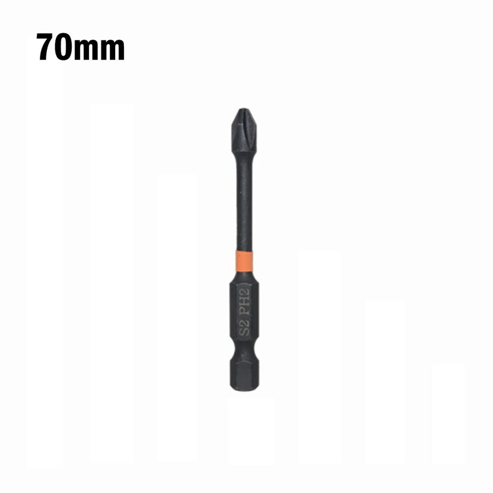

5Pcs Impact Screwdriver Bits 25-150mm Magnetic Cross PH2 Bit Set Alloy Steel Cross Screwdriver Bit Non-slip Driver Hand Tool