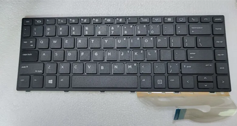 Nuovo Per Hp Elitebook 745 G5 840 G5 846 G5 840 G6 Zbook 14U G5 14U G6 Tastiera Us No Retroilluminato No Point Cornice Nera