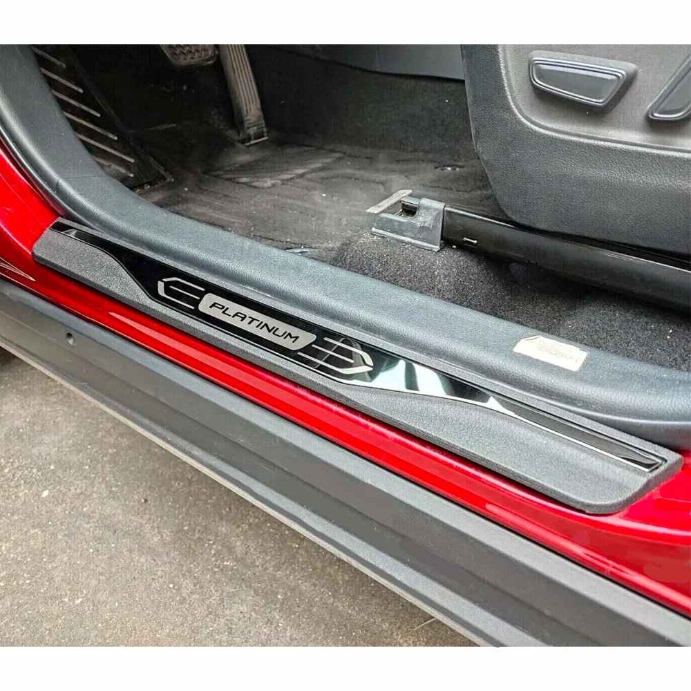 4 Piezas Protectores De Umbral De Puerta De Coche Para Toyota