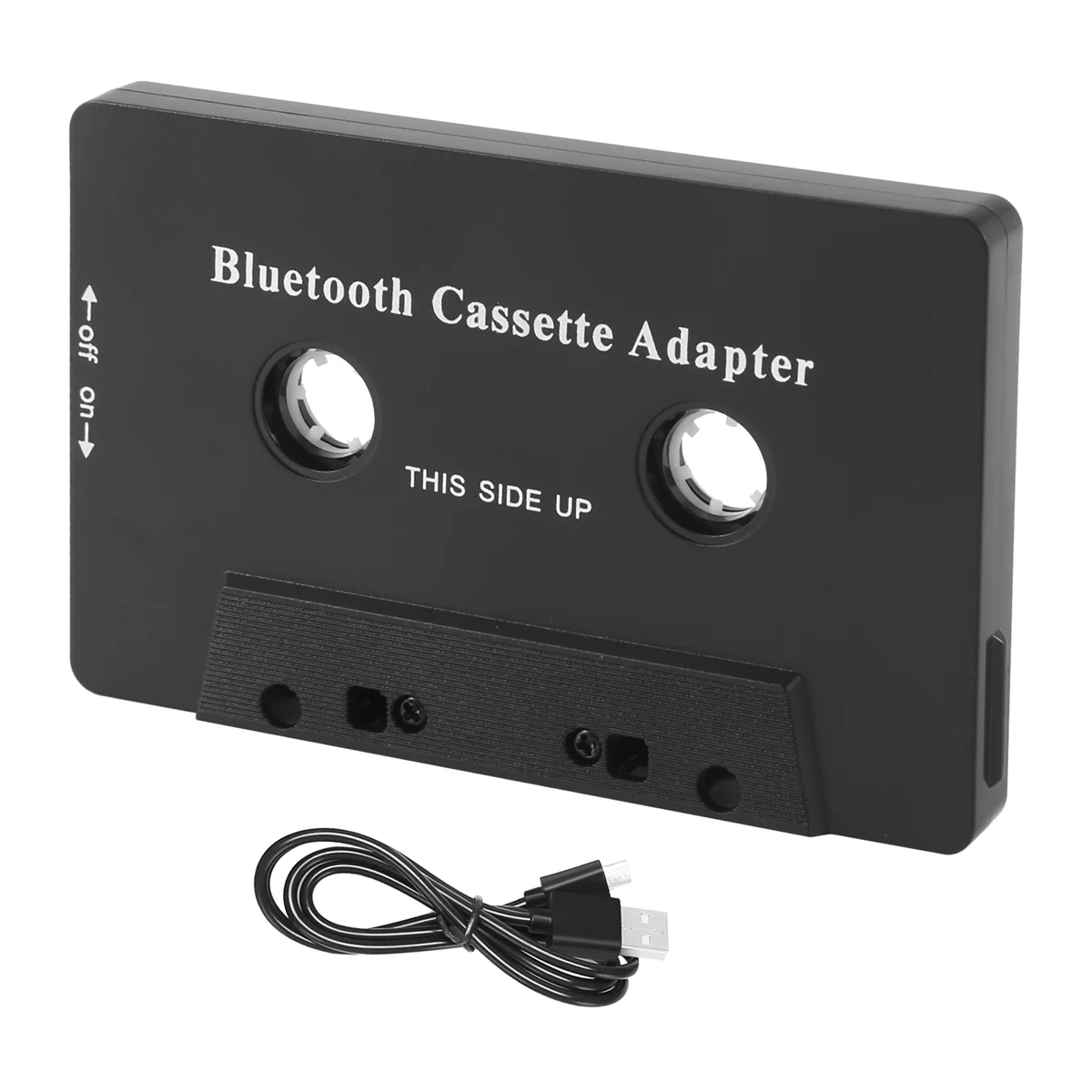 Universal Cassette Bluetooth 5.0 Audio Car Tape Aux Stereo Adapter with Mic for Phone MP3 AUX Cable CD PlayerABGI