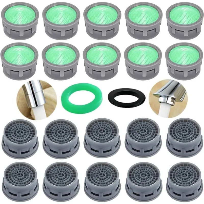 

20 Pcs Faucet Aerator Flow Restrictor Replacement Parts Insert Sink Aerator Basin Tap Filter-Tap Aerato Kitchen Accessories