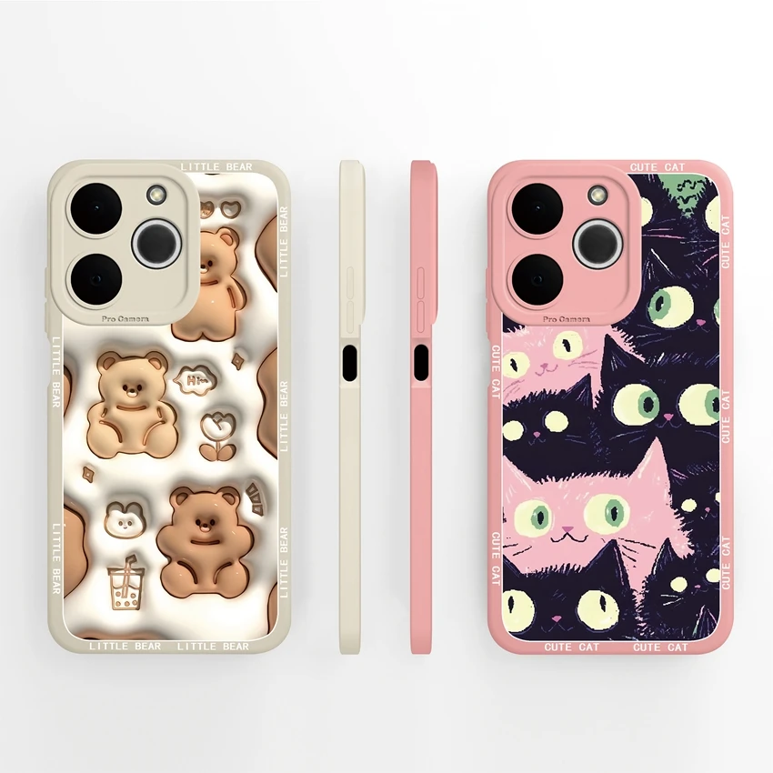 Fantasy Colorful Butterfly Liquid Silicone Shockproof Phone Case