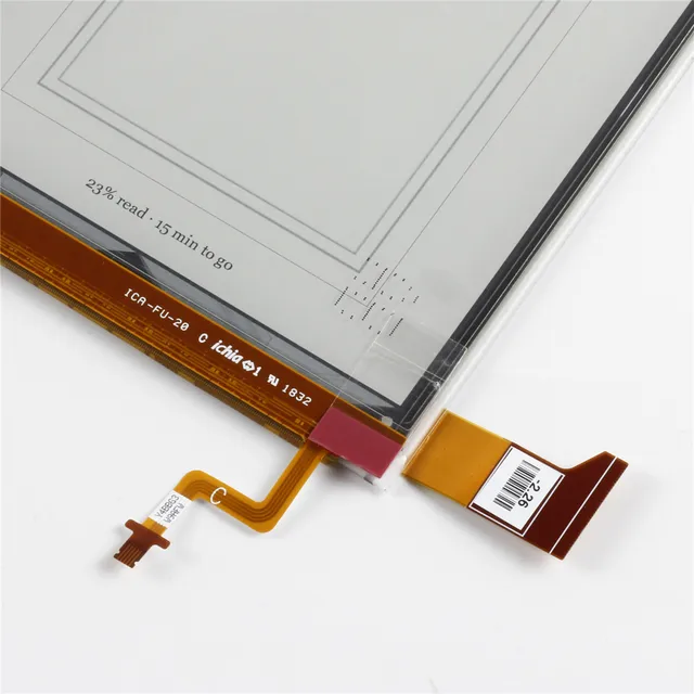 Kobo clara hd n249用のオリジナルの6インチeinkスクリーン,電子