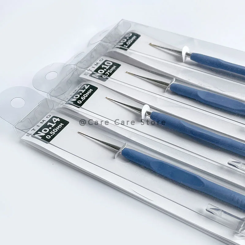 0.35/0.4/0.45mm Tulip Crochet Needles Crochet Hooks Embroidery Cross Stitch Hook Tulip Fine Knitting Needles 1 Piece sewing needles crochet needles