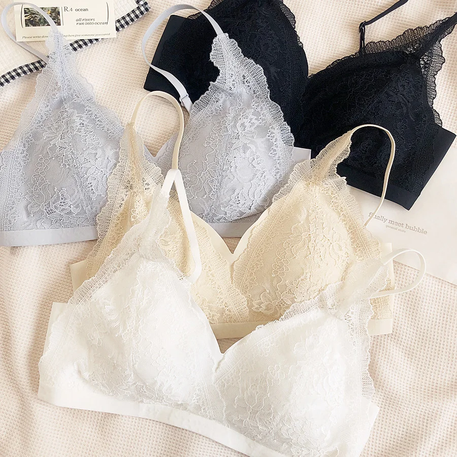 Lace Beauty Back Wire Lace Cup Brassiere Lace Underwear Lace Bra