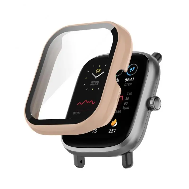 For AMAZFIT GTS2 Mini Case PC Tempered Glass Protective Frame Bumper For Huami Amazfit Smart Bracelet Protector Cover Cases 
