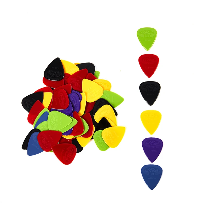 Guitar Picks 10pcs/pack Non-slip 0.58-1.5mm for Acoustic Electric Guitarra Bass Ukulele Accessories guitar picks